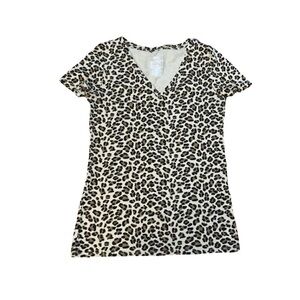 Performance Cotton Tee SMALL Animal Print Tshirt Tee Top Stretchy